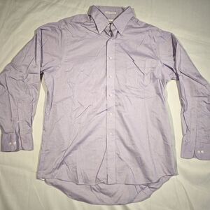 Eagle Shirtmakers Men's Button Long Sleeve Shirt Purple